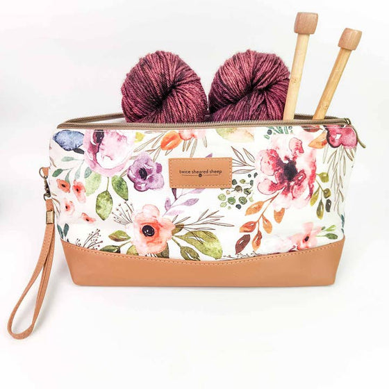 Spring Floral Small Trinity Project Bag