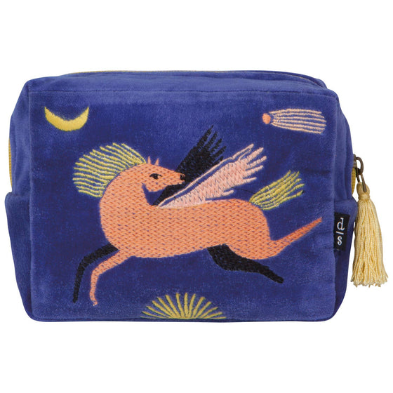 Embroidered Velvet Pouch | Astral