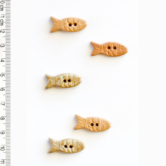 Fish Buttons | 5 ct