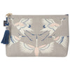 Large Linen Cosmetic Bag | Flight Of Fancy