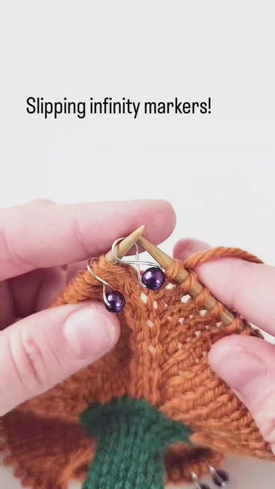 Fairy Lights Stitch Markers | Infinity Ring