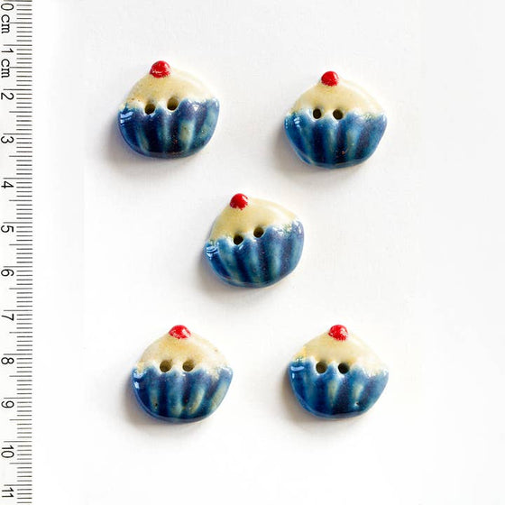 Cupcake Buttons | 5 ct