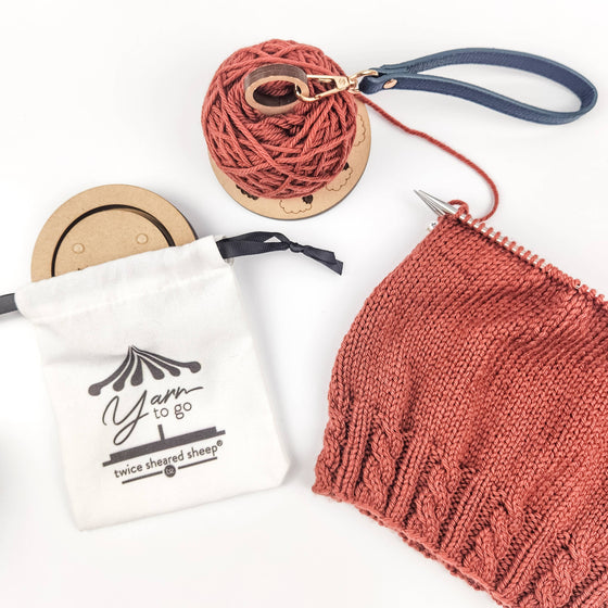  Yarn To Go Carousel – Portable Yarn Butler (No Wrist Strap) by Twice Sheared Sheep sold by Lift Bridge Yarns