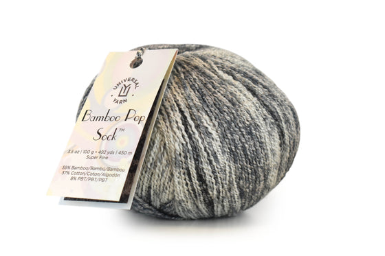  Bamboo Pop Sock | Self-Striping & Solids by Universal Yarns sold by Lift Bridge Yarns