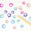 Cat Clips | Removable Stitch Markers - Pastel Rainbow