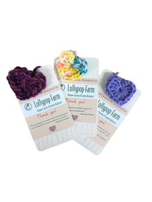  Lollypop Farm Donation | Crocheted Heart