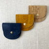 Deep Blue Cork Notions Pouch by Allstitch Studio sold by Lift Bridge Yarns