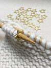 Gold Star Stitch Markers by Allstitch Studio sold by Lift Bridge Yarns