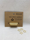 Gold Star Stitch Markers by Allstitch Studio sold by Lift Bridge Yarns