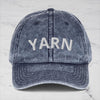 Navy YARN Vintage Cotton Twill Dad Hat by Lift Bridge Yarns sold by Lift Bridge Yarns