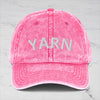 Pink YARN Vintage Cotton Twill Dad Hat by Lift Bridge Yarns sold by Lift Bridge Yarns