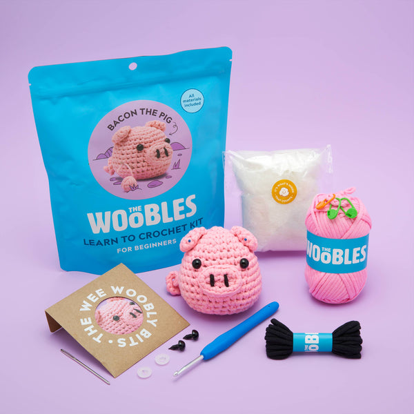  The Woobles Beginners Crochet Kit with Easy Peasy Yarn