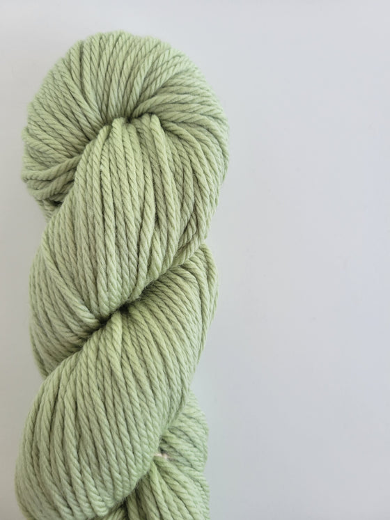 Chunky Merino Yarn, Sage Green, 1 ply